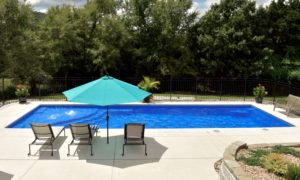 Inground fiberglass pool