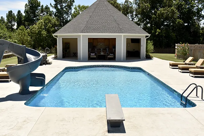 Vinyl liner pools are a beautiful backyard feature.